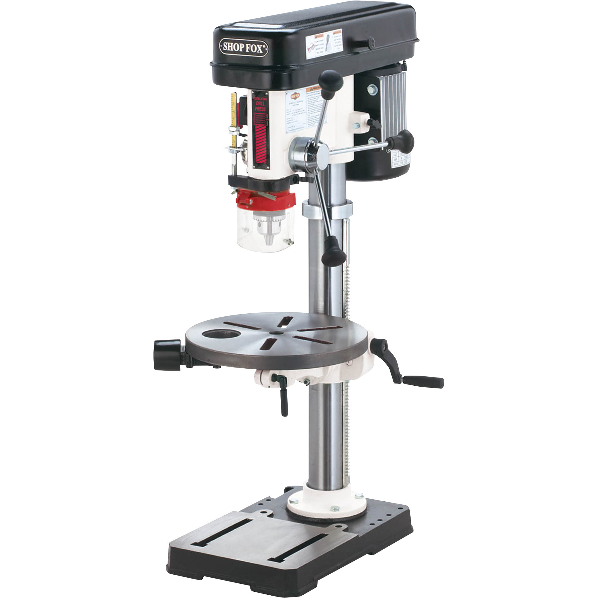 SHOP FOX Oscillating Benchtop Drill Press, 13in., 3/4 HP, 120V, Model# W1668